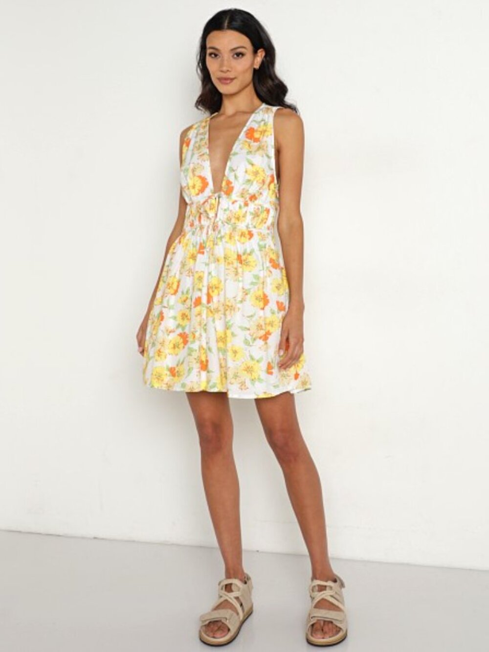 Faithfull the Brand Korita Mini Dress Palermo Floral
